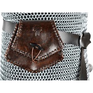 Celtic Cross Leather Belt Pouch