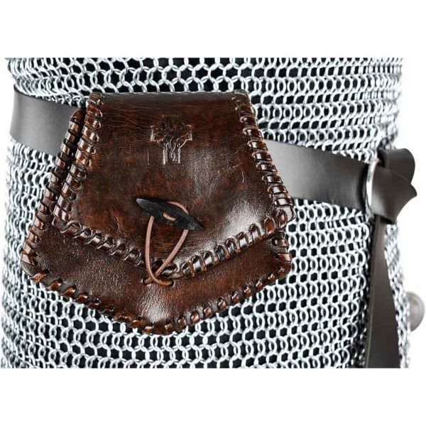 Celtic Cross Leather Belt Pouch