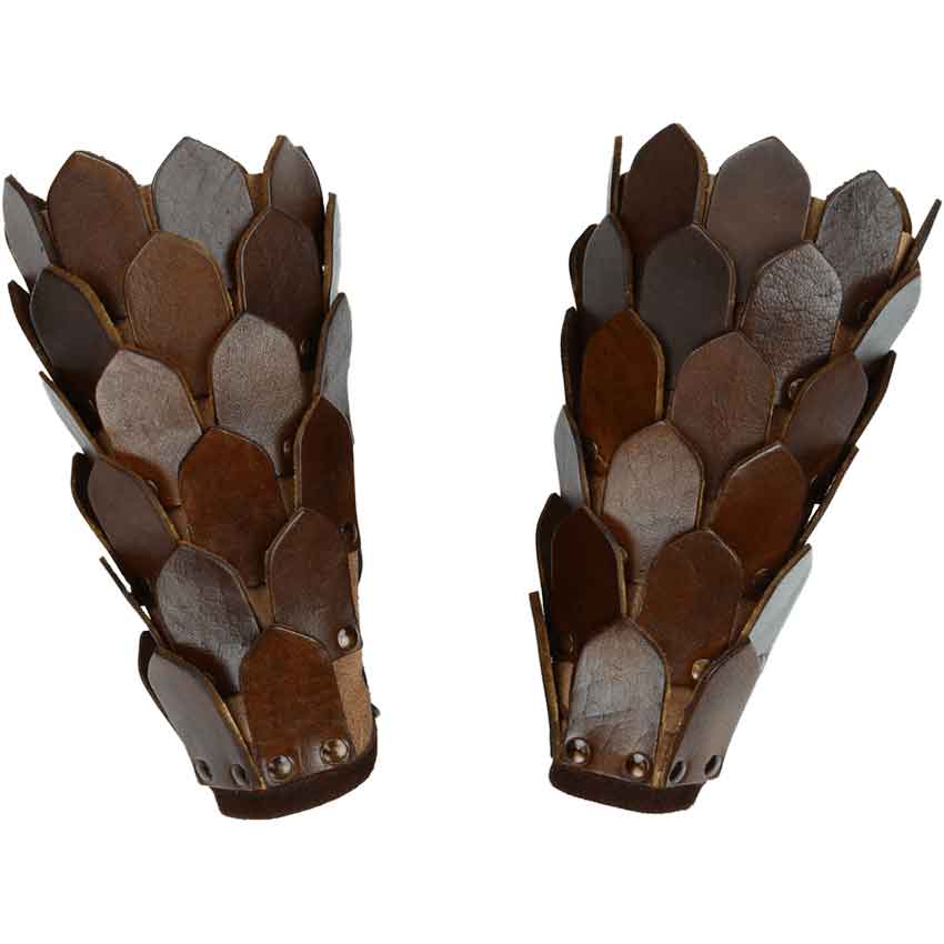 Leather Scale Arm Bracers