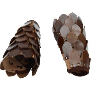 Leather Scale Arm Bracers