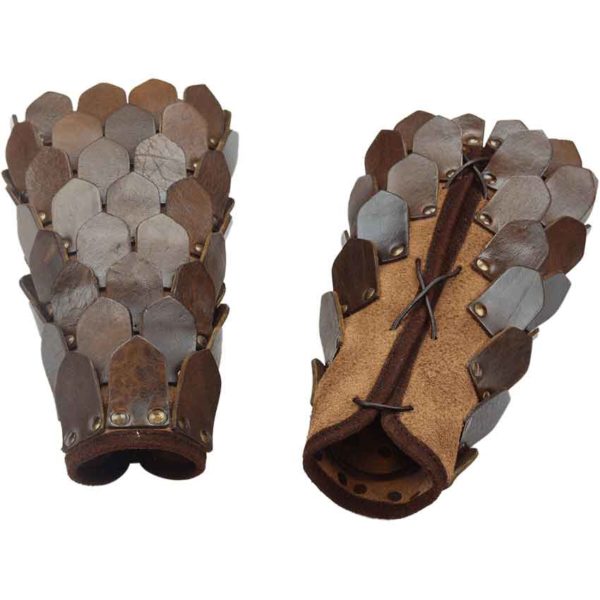 Leather Scale Greaves