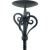 Scrolled Medieval Floor Candlestick