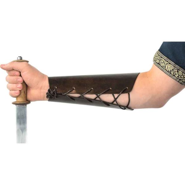 Medieval Leather Arm Bracers