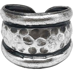 Vogt Silver Medieval Cuff Ring