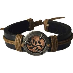 Copper Vine Leather Bracelet