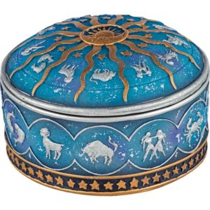 Blue Zodiac Trinket Box