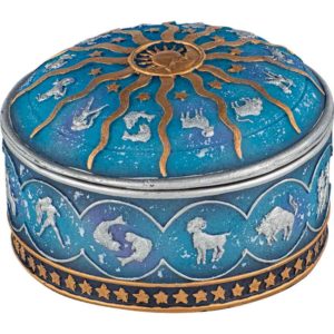 Blue Zodiac Trinket Box