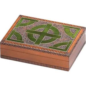 Carved Cross Trinket Box