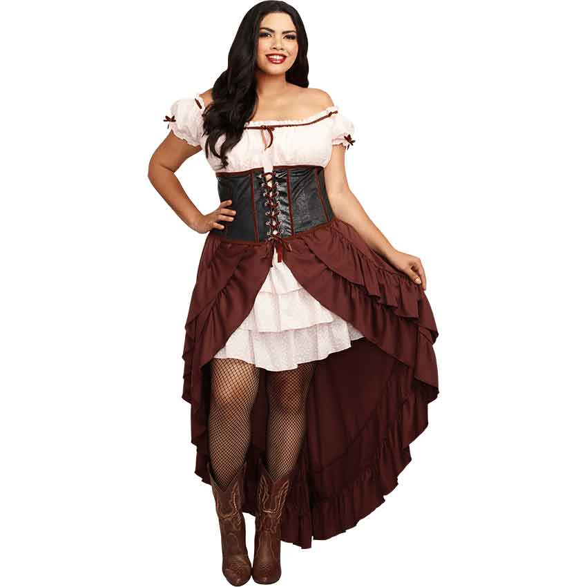 span fløjte Ko Womens Medieval Wench Plus Size Costume
