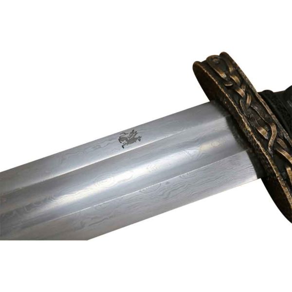 Damascus Oslo Viking Sword with Scabbard and Belt