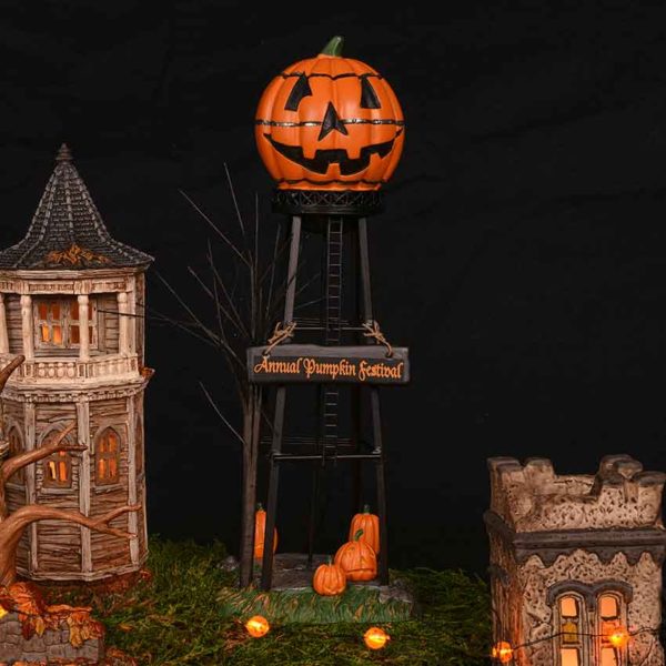 Halloween Water Tower - Halloween Village Accessories by Department 56