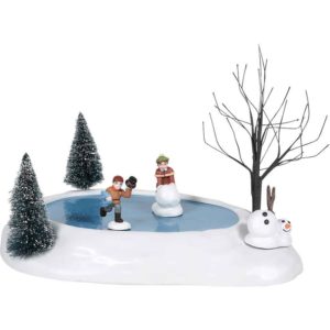 Building a Snowman - Christmas Village Accessories by Department 56