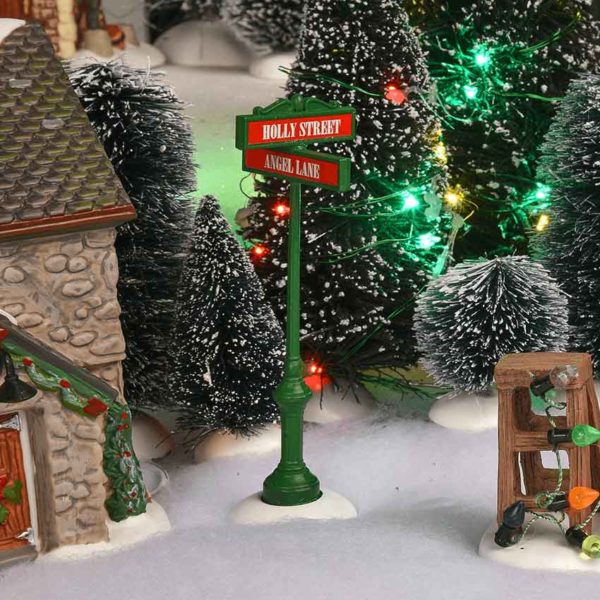 Village Street Signs - Christmas Village Accessories by Department 56