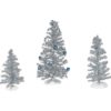 Blue Christmas Tinsels - Christmas Village Trees by Department 56