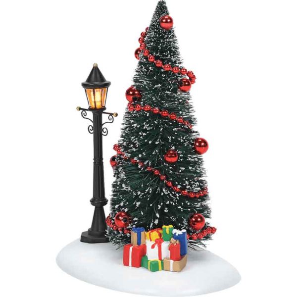Lit Christmas Vignette - Christmas Village Trees by Department 56