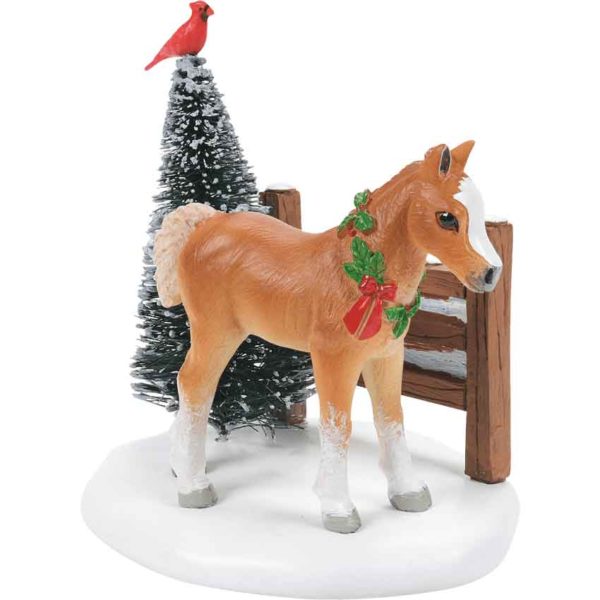 Cardinal Christmas Pony - Christmas Village Accessories by Department 56