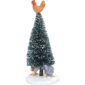 Three French Hens Tree - Christmas Village Trees by Department 56