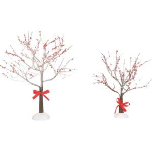 Crabapple Trees With Ribbons - Christmas Village Trees by Department 56