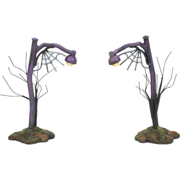 Creepy Country Street Lights - Halloween Village Accessories by Department 56