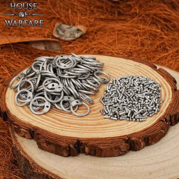Round Ring Round Riveted Aluminum Chainmail Rings