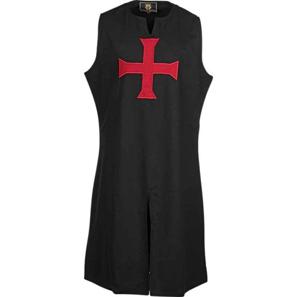 Black Templar Tunic with Red Cross