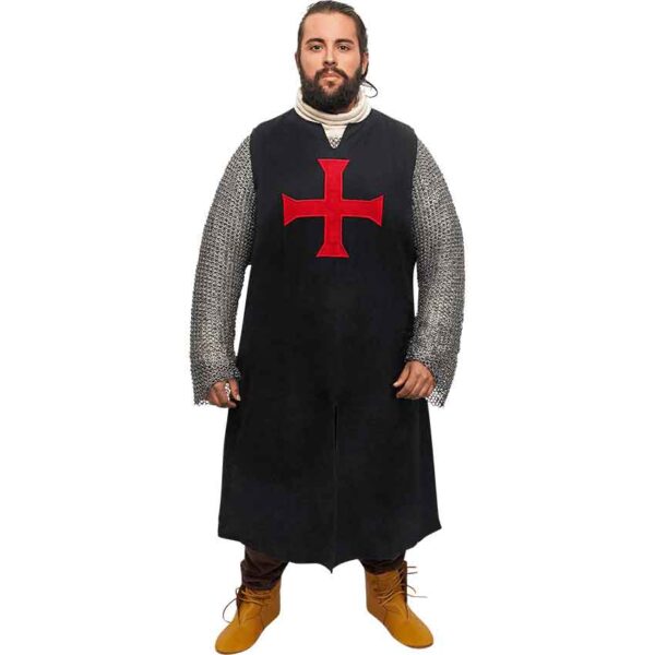 Black Templar Tunic with Red Cross