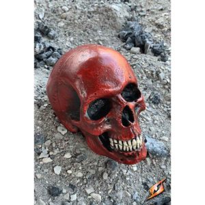 Red Foam Skull Prop