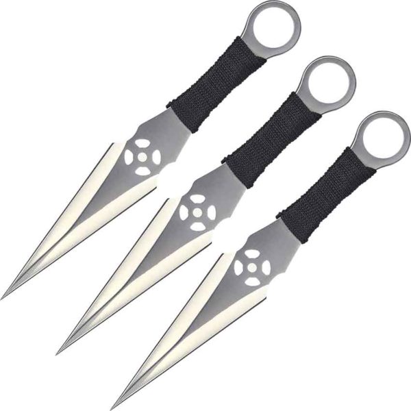 Set of 3 Target Cutout Throwing Knives