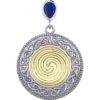 Silver and Gold Celtic Spiral Pendant