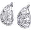 Silver Celtic Claddagh Post Earrings