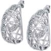 Silver Celtic Cross Post Earrings