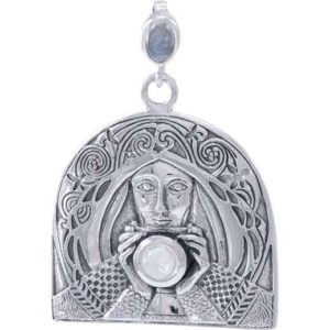 Silver Holy Grail Knight Pendant
