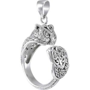 Sterling Silver Celtic Owl Pendant