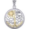 Silver Celestial Tree of Life Pendant