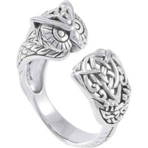 Sterling Silver Celtic Owl Ring