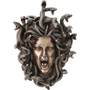Bronze Head Of Medusa Wall Plaque