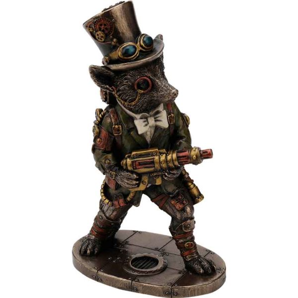 Steampunk Gentleman Fox Statue