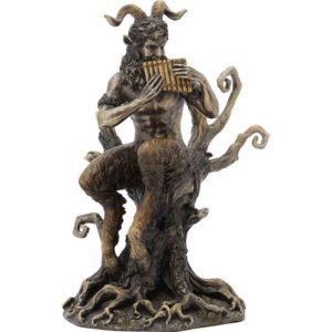 Pan Playing Flute Statue