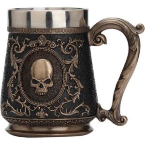 Memento Mori Skull Beer Stein