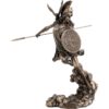 Goddess Athena with Spear And Shield Statue