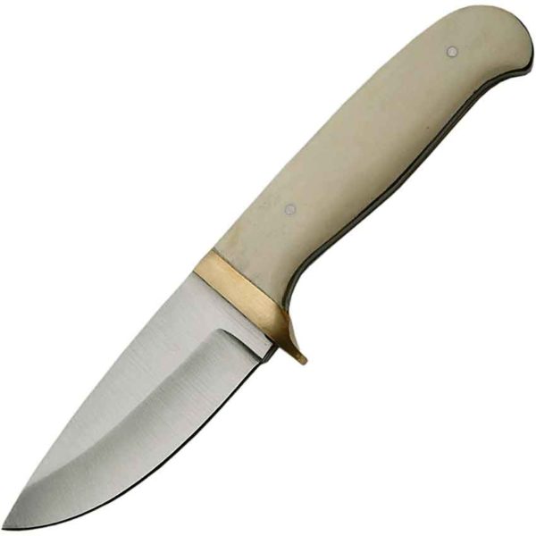 Bone and Brass Hilt Skinner Knife