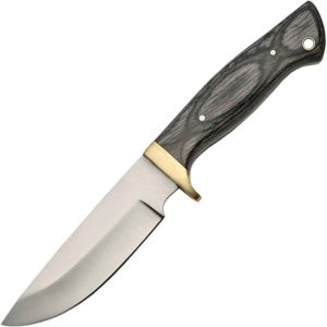Black Drop Point Skinner Knife