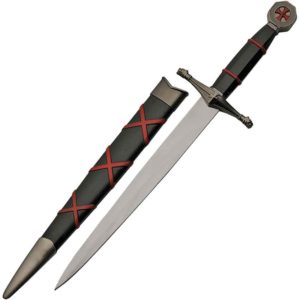 Red Accent Crusader King Dagger