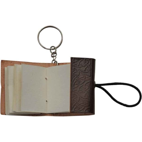 Brown Pentacle Journal Keychain