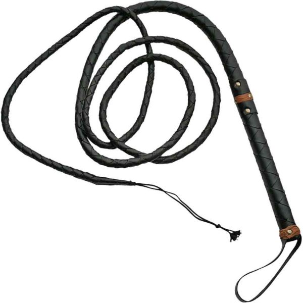 Long Black Handle Bullwhip