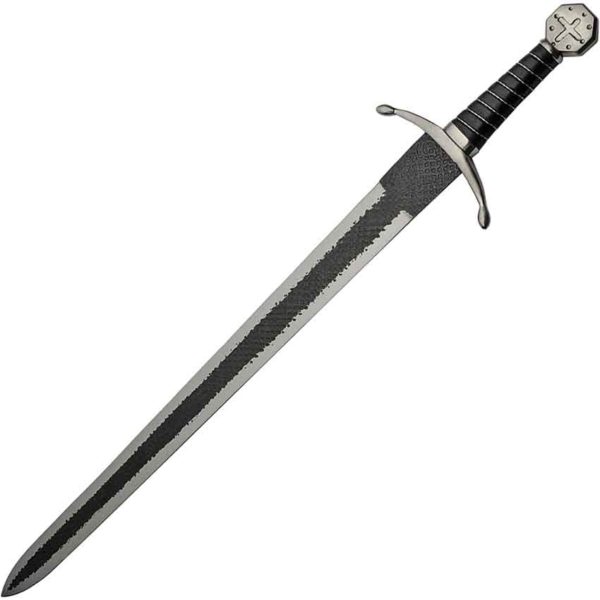 Black and Silver Crusader Sword