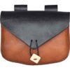 Black and Brown Medieval Belt Bag