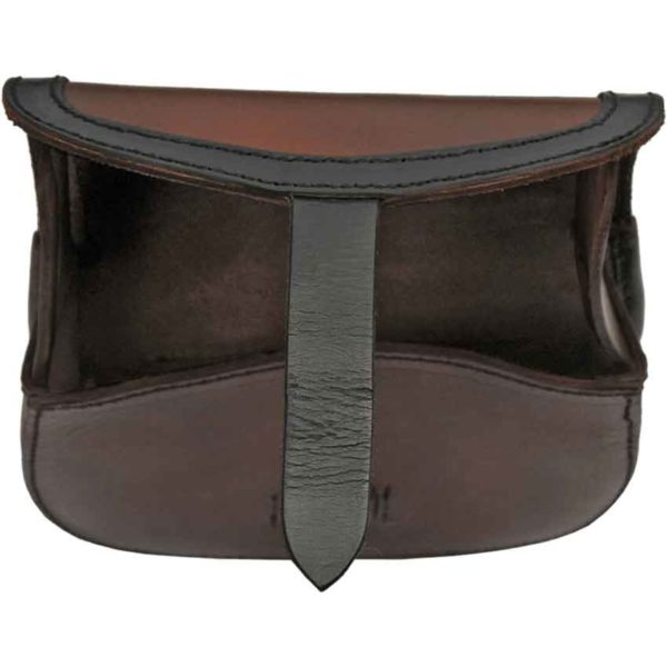 Black Edged Brown Belt Bag