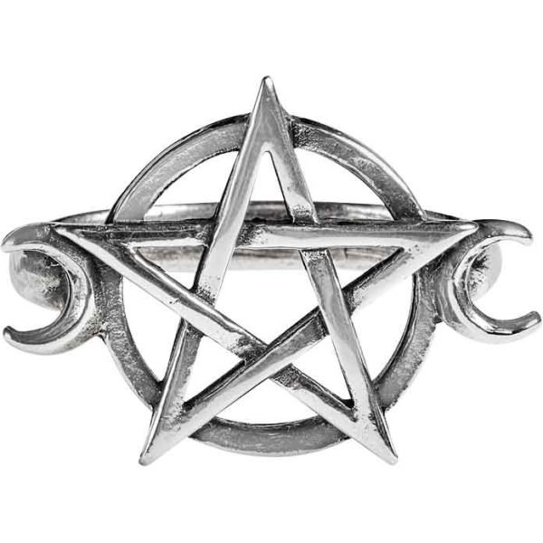 Triple Goddess Pentacle Ring