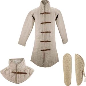 Medieval Arming Wear and Gambeson Set - Ecru
